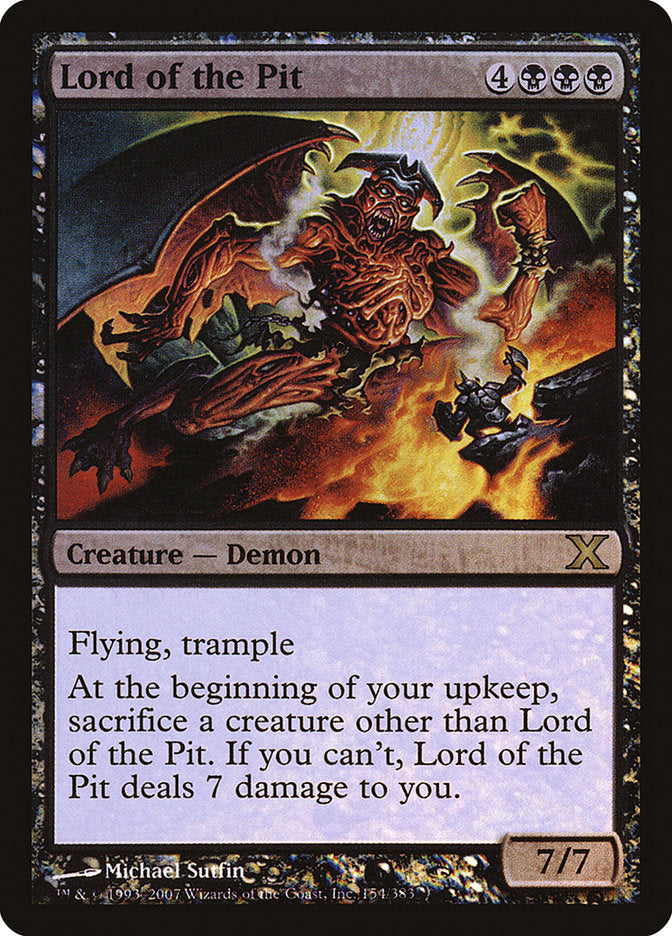 Lord of the Pit (Premium Foil) [Tenth Edition] | Shuffle n Cut Hobbies & Games