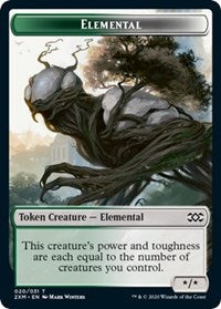 Elemental // Shapeshifter Double-Sided Token [Double Masters Tokens] | Shuffle n Cut Hobbies & Games