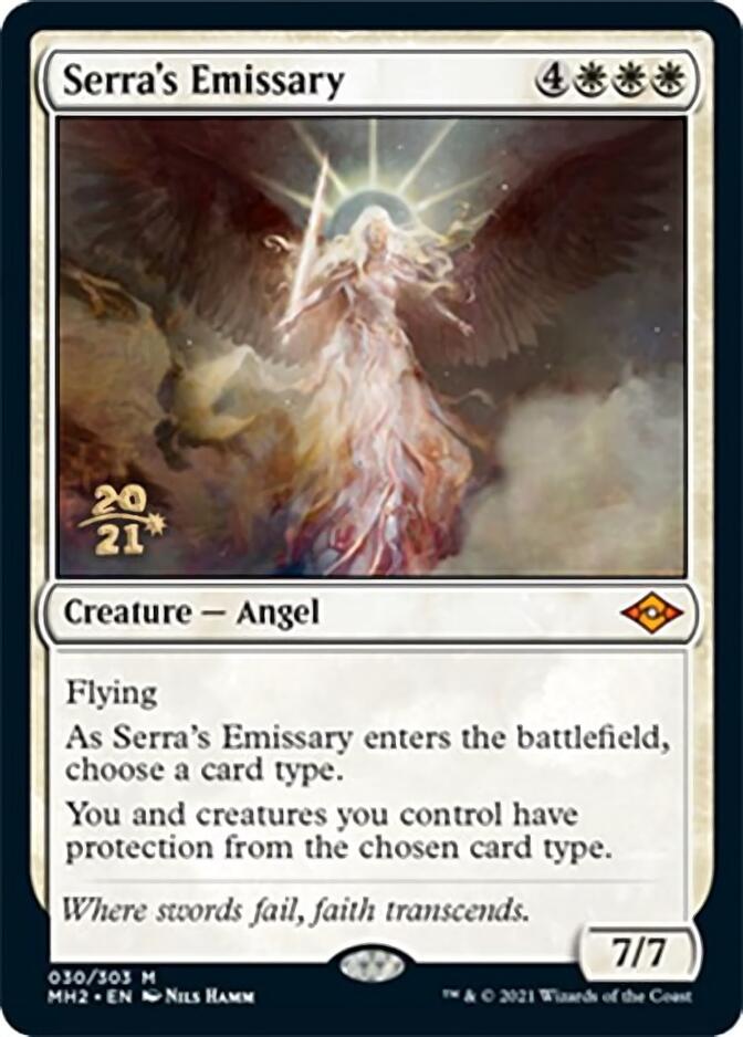 Serra's Emissary [Modern Horizons 2 Prerelease Promos] | Shuffle n Cut Hobbies & Games