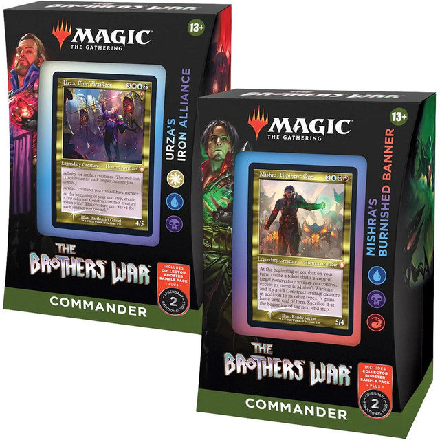 MAGIC THE BROTHERS' WAR COMMANDER DECK- DUAL BUNDLE | Shuffle n Cut Hobbies & Games