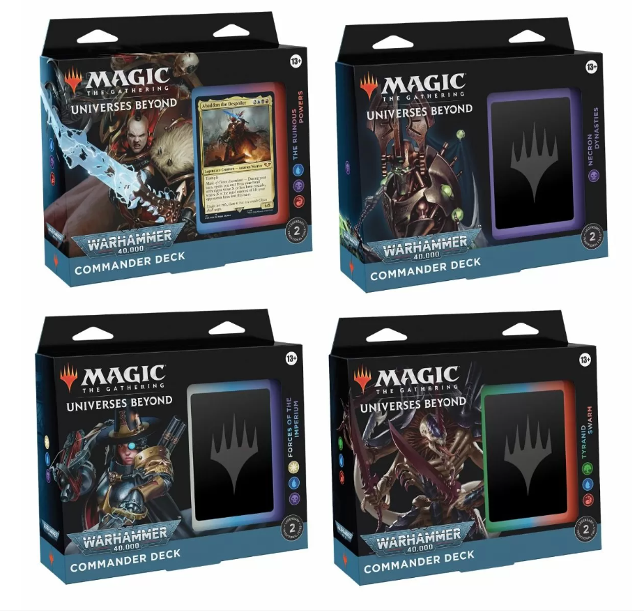 Universes Beyond: Warhammer 40,000 - Commander Deck (SET OF FOUR - REGULAR) [WAVE 2 ETA EARLY NOV] | Shuffle n Cut Hobbies & Games