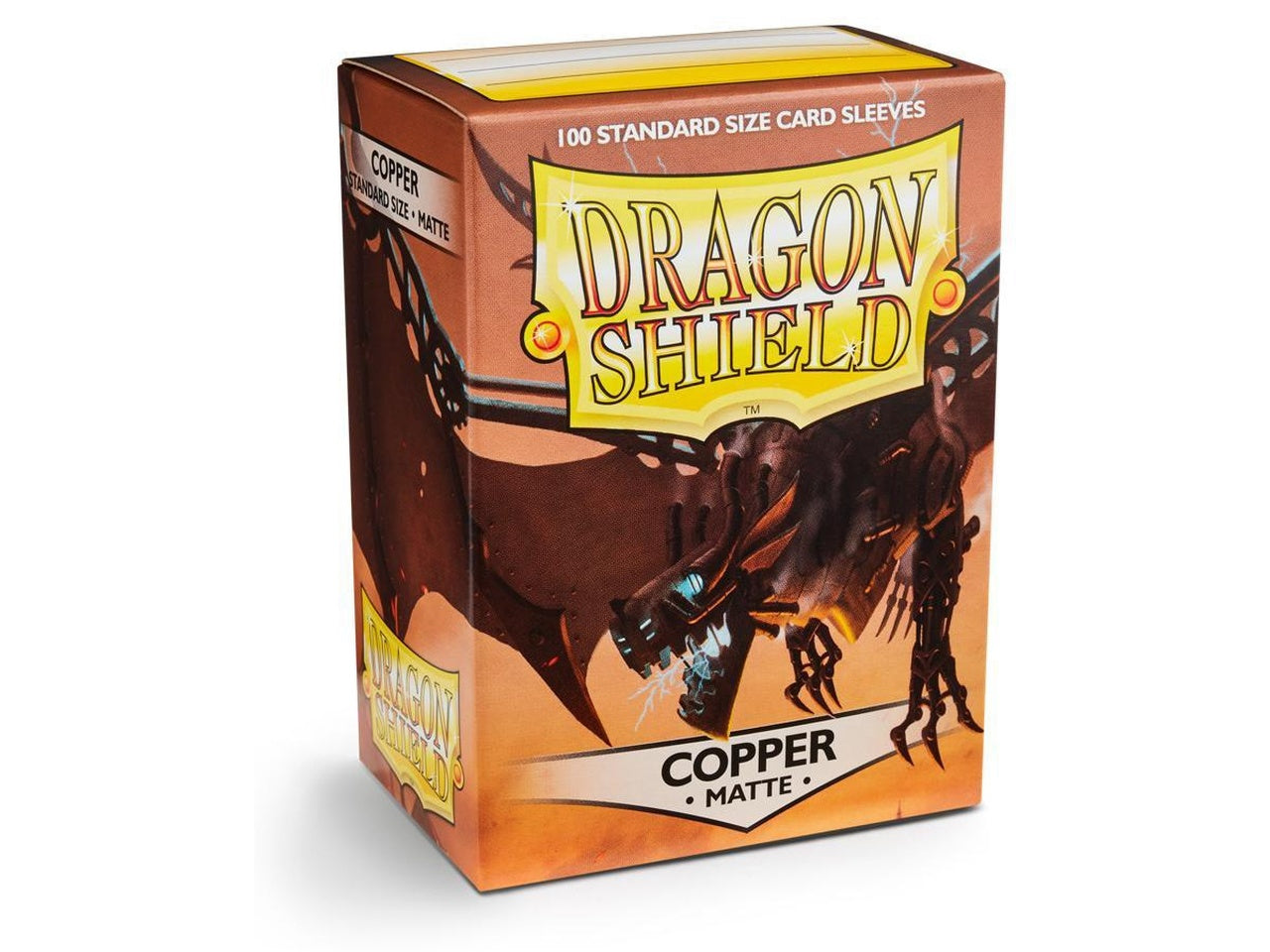 Dragon Shield 100ct MATTE standard Sleeves - Copper | Shuffle n Cut Hobbies & Games