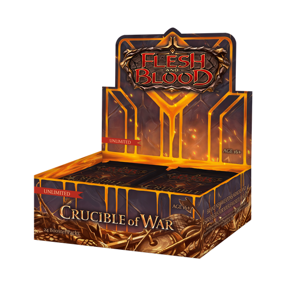 Flesh and Blood : Crucible of War Booster Box Unlimited | Shuffle n Cut Hobbies & Games