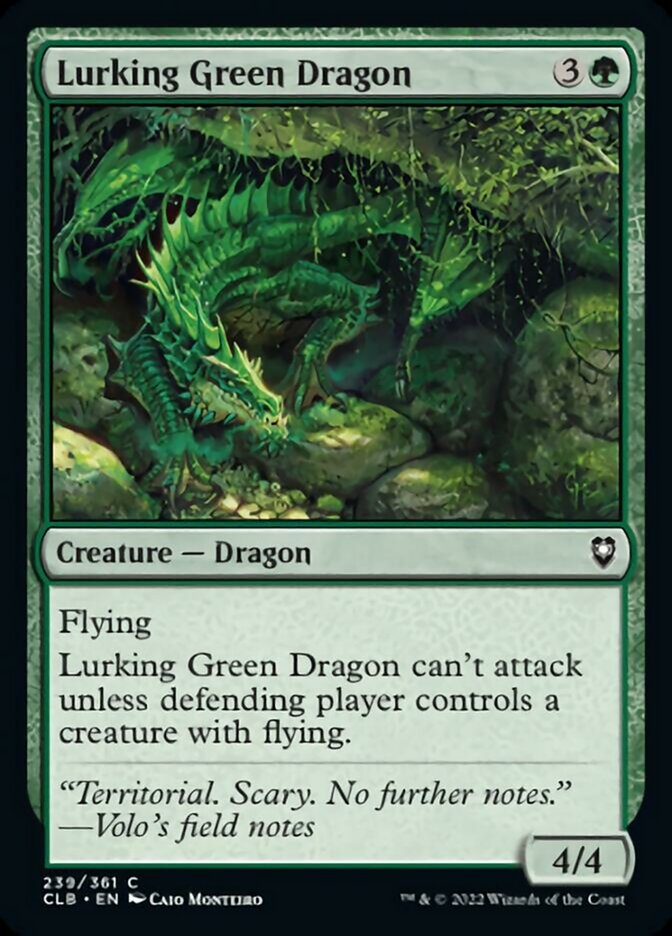 Lurking Green Dragon [Commander Legends: Battle for Baldur's Gate] | Shuffle n Cut Hobbies & Games