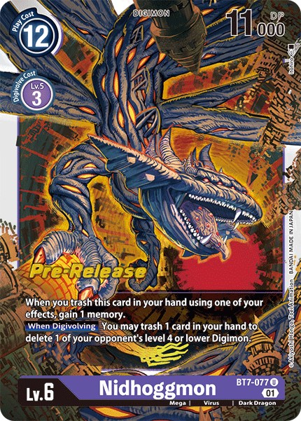 Nidhoggmon [BT7-077] [Next Adventure Pre-Release Cards] | Shuffle n Cut Hobbies & Games