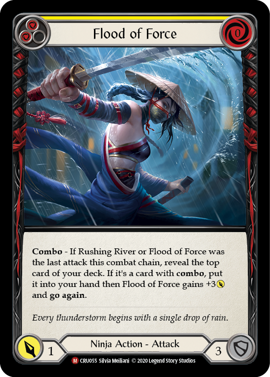 Flood of Force [CRU055] 1st Edition Normal | Shuffle n Cut Hobbies & Games