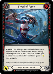 Flood of Force [CRU055] 1st Edition Normal | Shuffle n Cut Hobbies & Games