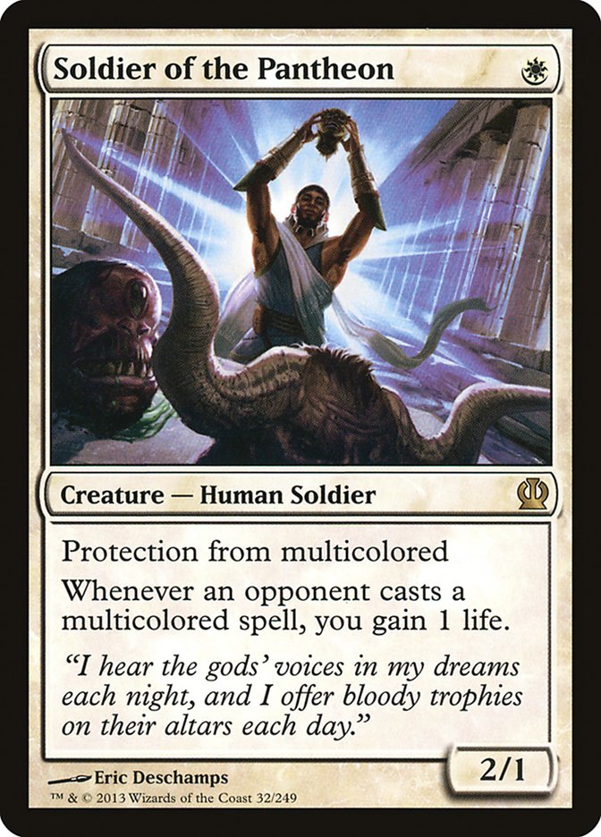 Soldier of the Pantheon [Theros] | Shuffle n Cut Hobbies & Games