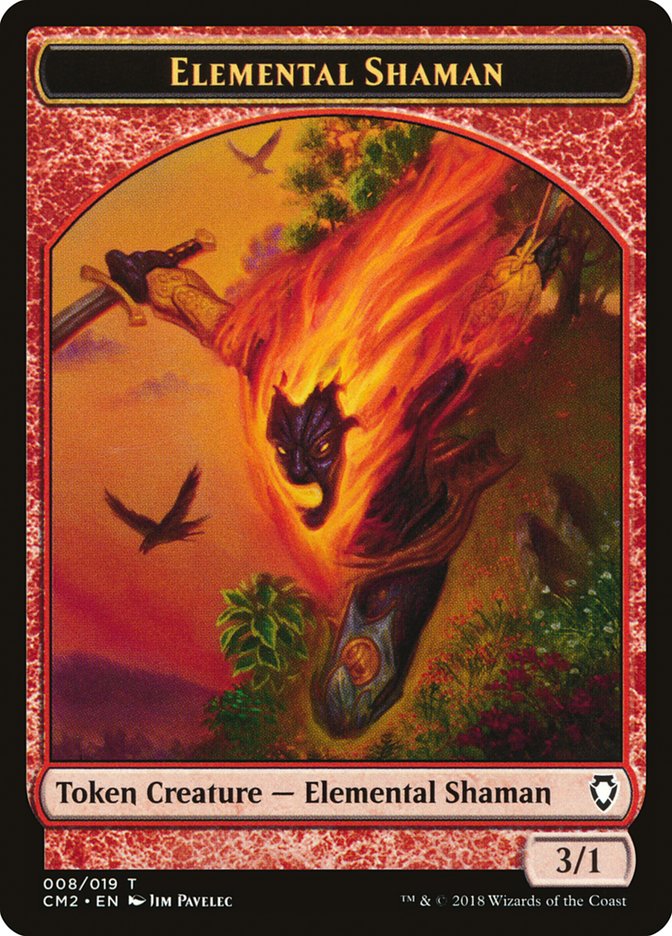 Elemental Shaman Token [Commander Anthology Volume II Tokens] | Shuffle n Cut Hobbies & Games