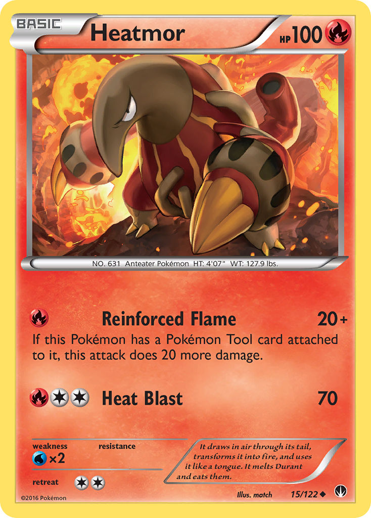 Heatmor (15/122) [XY: BREAKpoint] | Shuffle n Cut Hobbies & Games