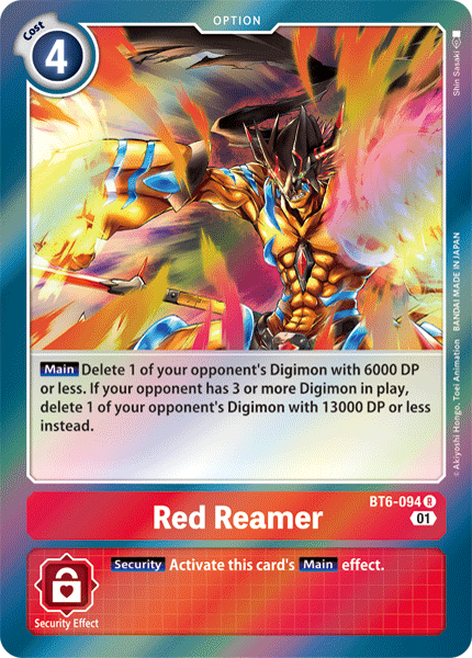 Red Reamer [BT6-094] [Double Diamond] | Shuffle n Cut Hobbies & Games
