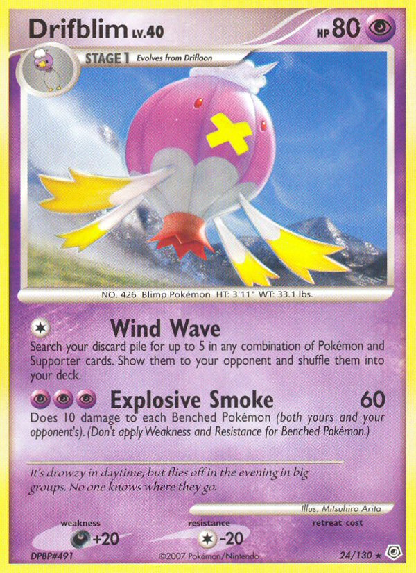 Drifblim (24/130) [Diamond & Pearl: Base Set] | Shuffle n Cut Hobbies & Games