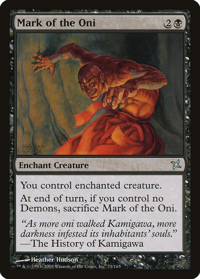Mark of the Oni [Betrayers of Kamigawa] | Shuffle n Cut Hobbies & Games