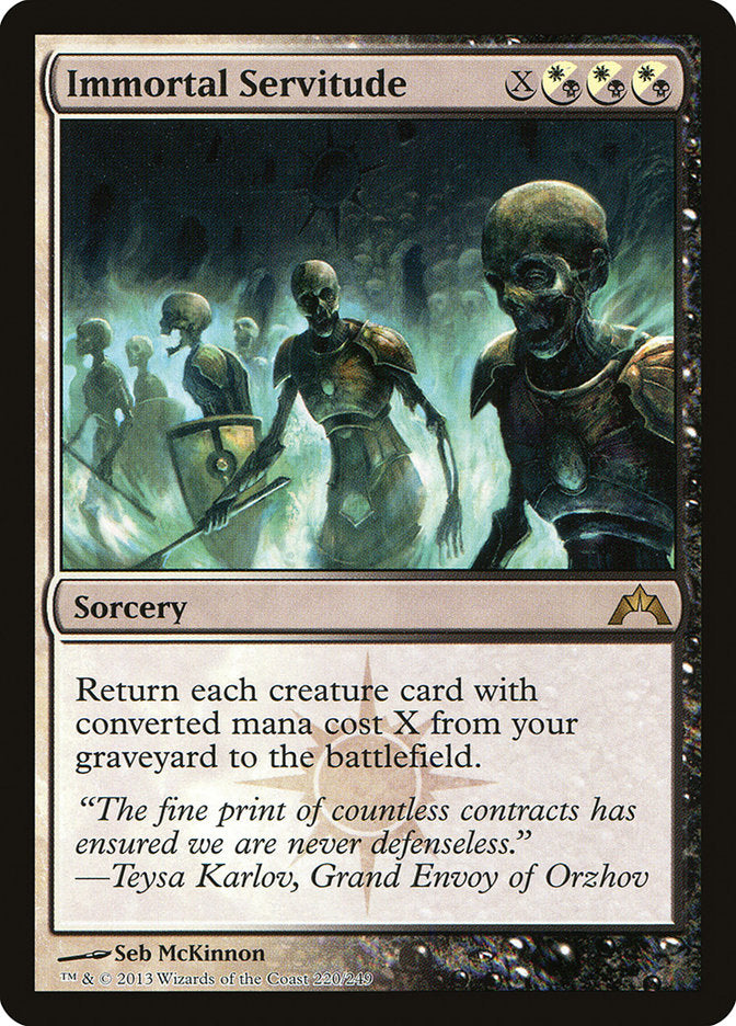 Immortal Servitude [Gatecrash] | Shuffle n Cut Hobbies & Games
