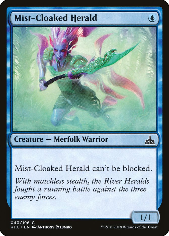 Mist-Cloaked Herald [Rivals of Ixalan] | Shuffle n Cut Hobbies & Games