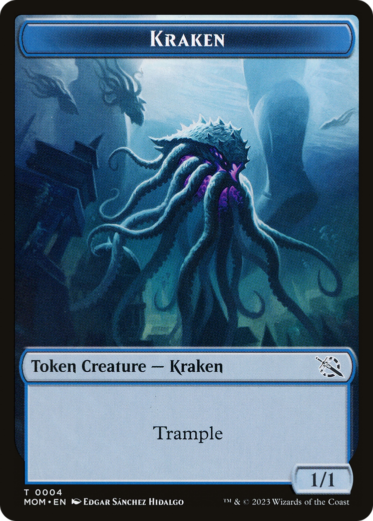 Soldier // Kraken Double-Sided Token [March of the Machine Tokens] | Shuffle n Cut Hobbies & Games