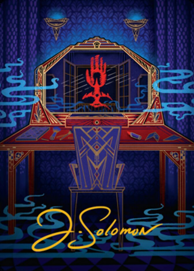 Obscura Charm Art Card (Gold-Stamped Signature) [Streets of New Capenna Art Series] | Shuffle n Cut Hobbies & Games