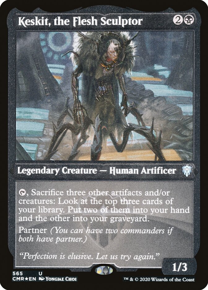 Keskit, the Flesh Sculptor (Etched) [Commander Legends] | Shuffle n Cut Hobbies & Games