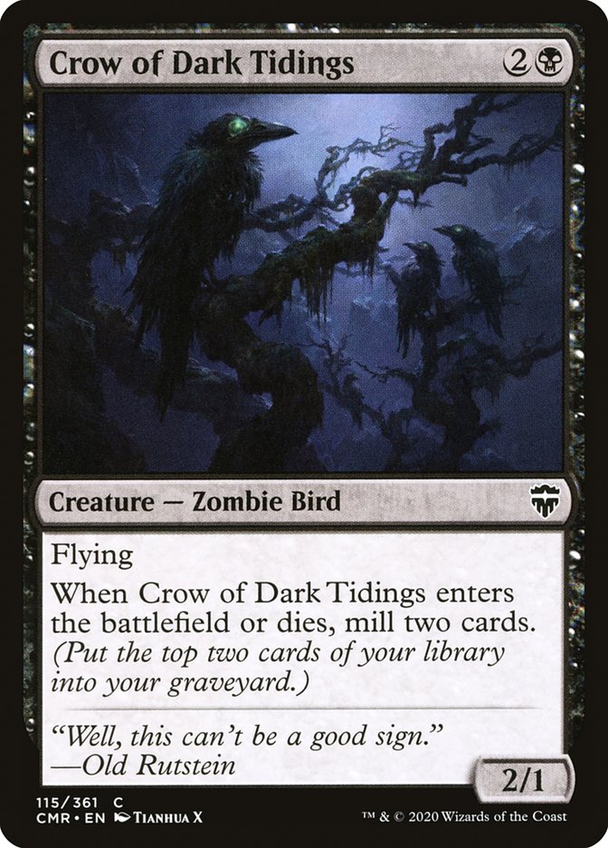 Crow of Dark Tidings [Commander Legends] | Shuffle n Cut Hobbies & Games