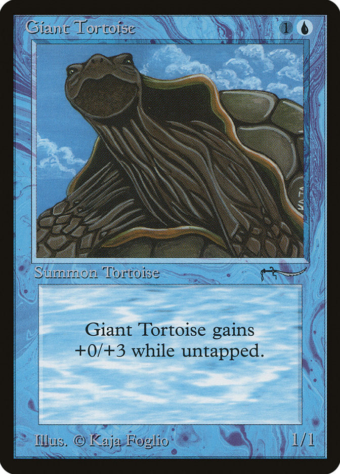 Giant Tortoise (Dark Mana Cost) [Arabian Nights] | Shuffle n Cut Hobbies & Games