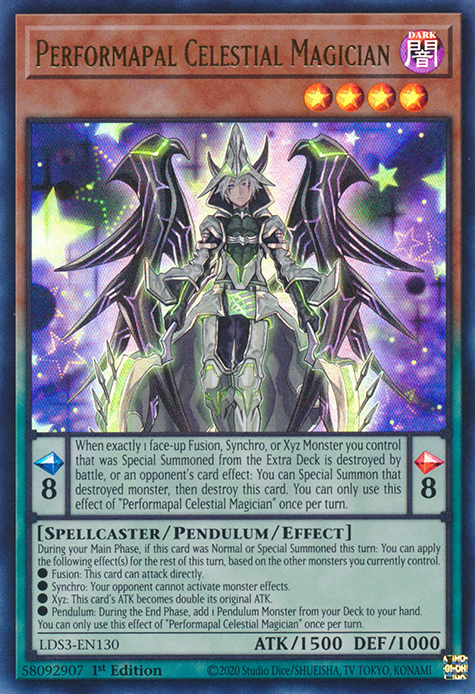 Performapal Celestial Magician [LDS3-EN130] Ultra Rare | Shuffle n Cut Hobbies & Games
