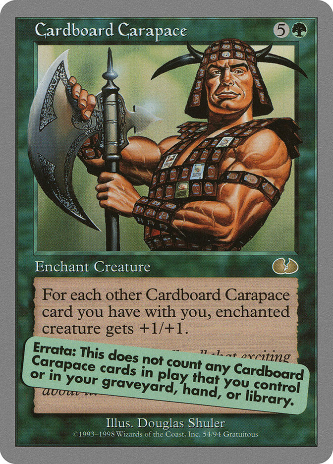 Cardboard Carapace [Unglued] | Shuffle n Cut Hobbies & Games