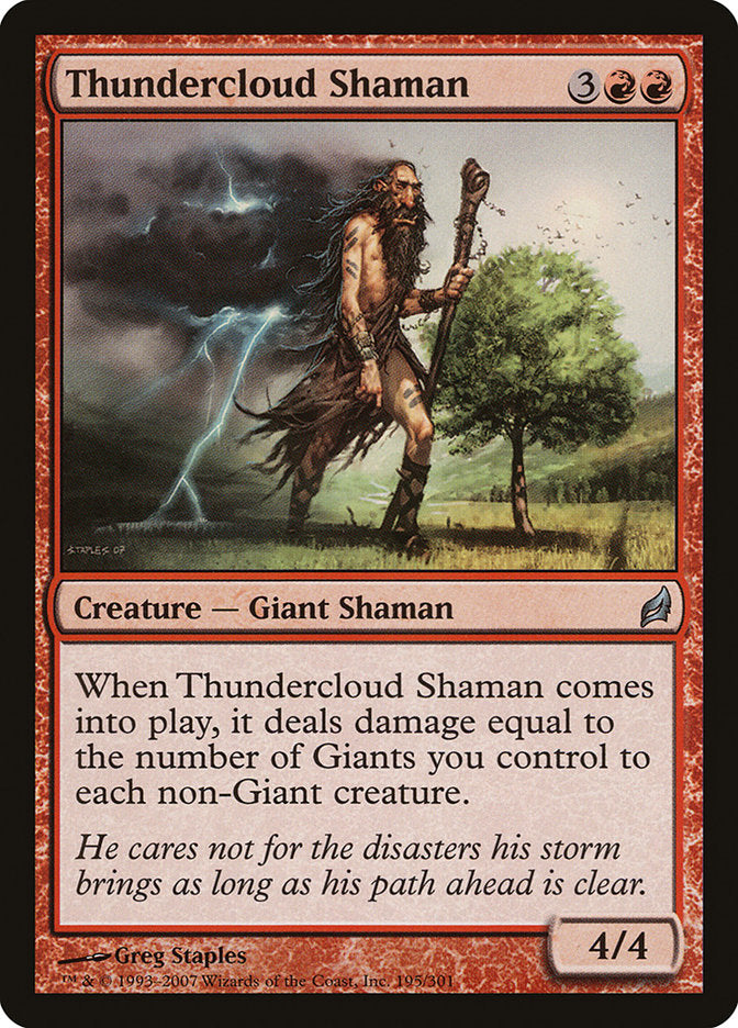 Thundercloud Shaman [Lorwyn] | Shuffle n Cut Hobbies & Games