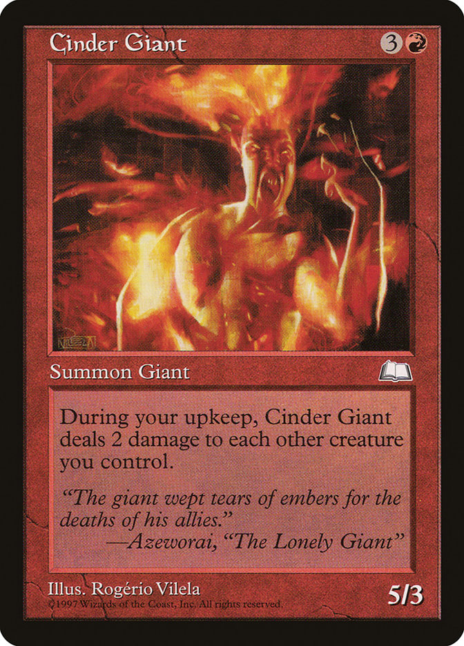 Cinder Giant [Weatherlight] | Shuffle n Cut Hobbies & Games