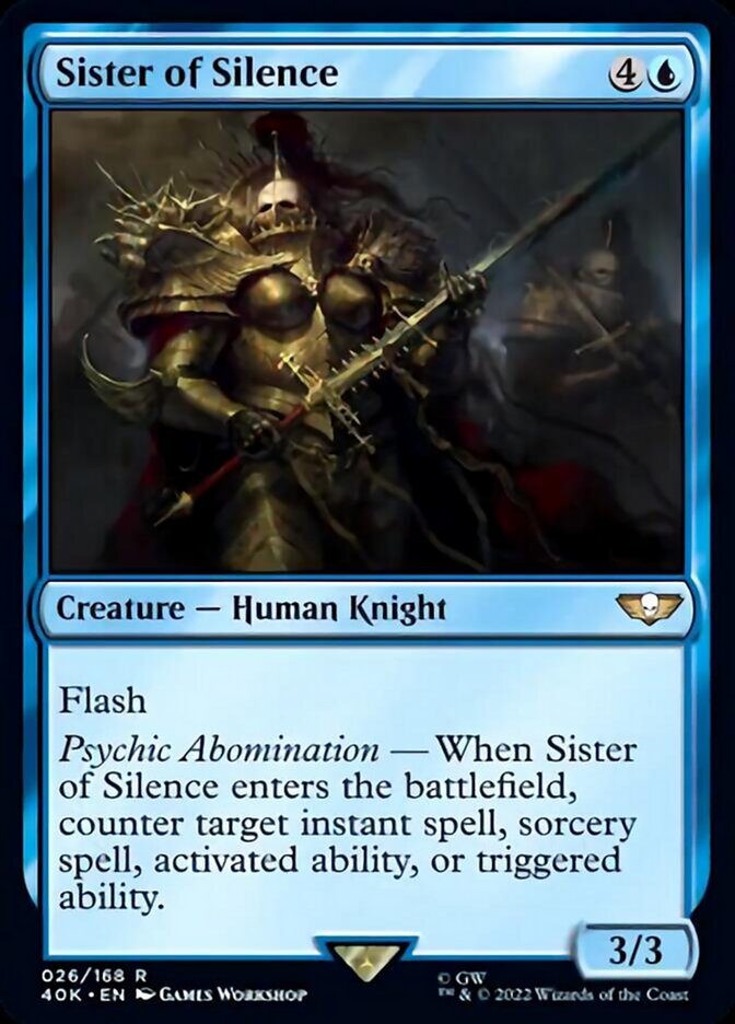 Sister of Silence (Surge Foil) [Warhammer 40,000] | Shuffle n Cut Hobbies & Games