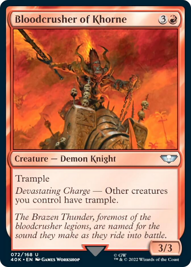 Bloodcrusher of Khorne (Surge Foil) [Warhammer 40,000] | Shuffle n Cut Hobbies & Games