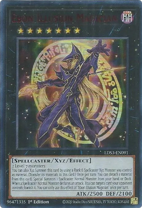 Ebon Illusion Magician (Red) [LDS3-EN091] Ultra Rare | Shuffle n Cut Hobbies & Games