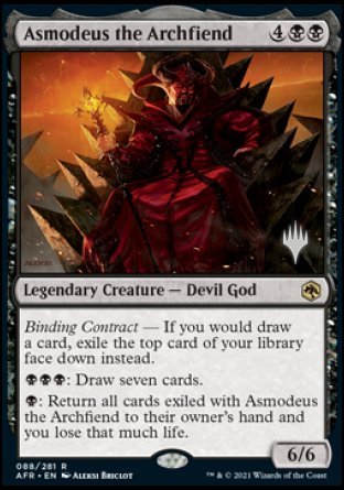 Asmodeus the Archfiend (Promo Pack) [Dungeons & Dragons: Adventures in the Forgotten Realms Promos] | Shuffle n Cut Hobbies & Games