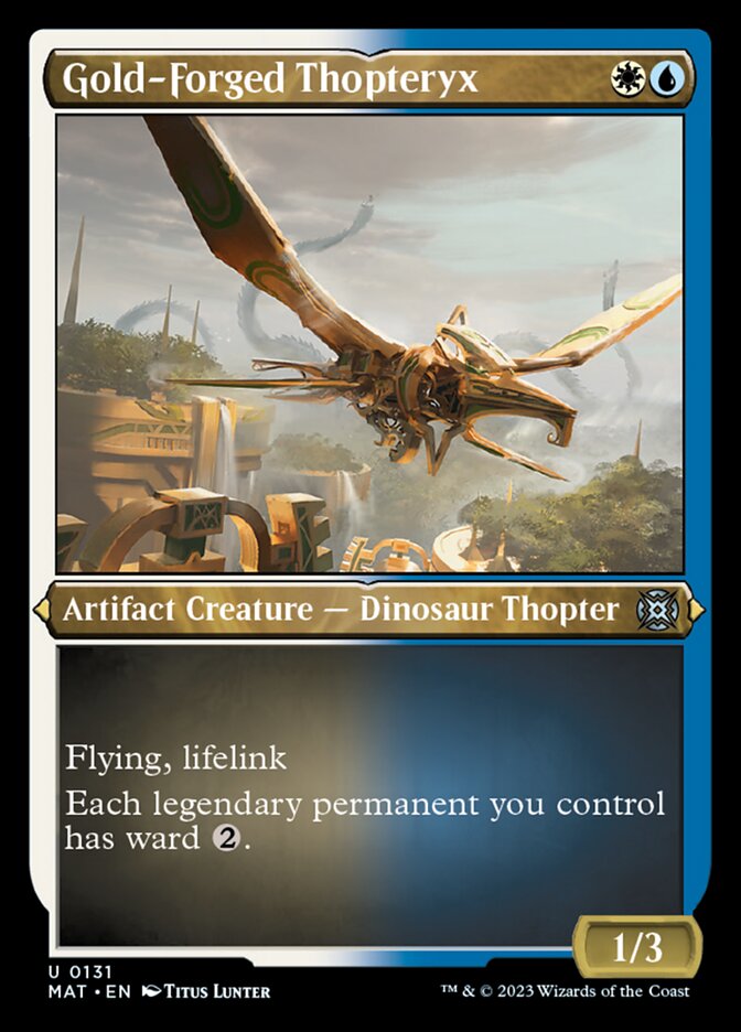 Gold-Forged Thopteryx (Foil Etched) [March of the Machine: The Aftermath] | Shuffle n Cut Hobbies & Games