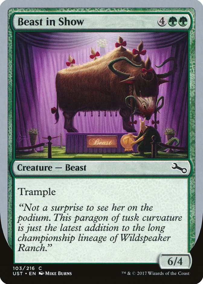 Beast in Show ("Not a surprise...") [Unstable] | Shuffle n Cut Hobbies & Games