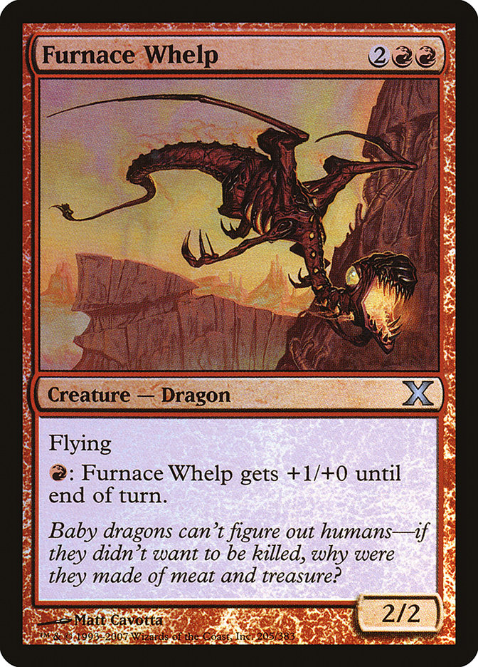 Furnace Whelp (Premium Foil) [Tenth Edition] | Shuffle n Cut Hobbies & Games
