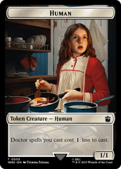 Human (0005) // Food (0026) Double-Sided Token [Doctor Who Tokens] | Shuffle n Cut Hobbies & Games