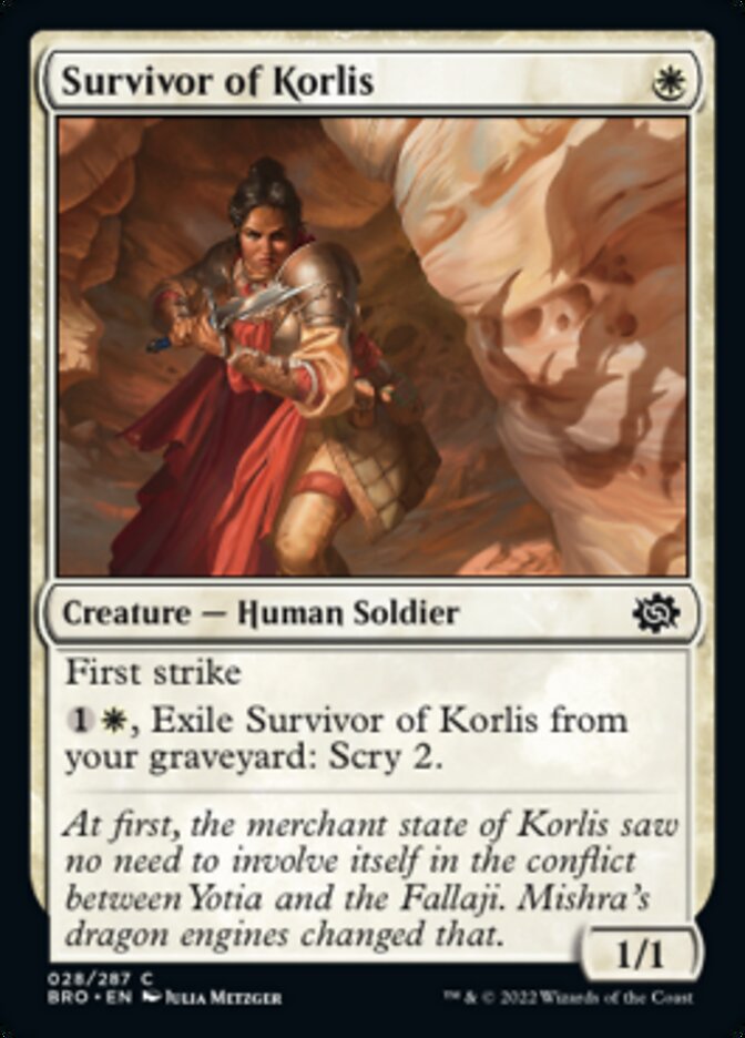 Survivor of Korlis [The Brothers' War] | Shuffle n Cut Hobbies & Games