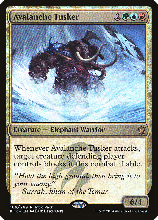 Avalanche Tusker (Intro Pack) [Khans of Tarkir Promos] | Shuffle n Cut Hobbies & Games
