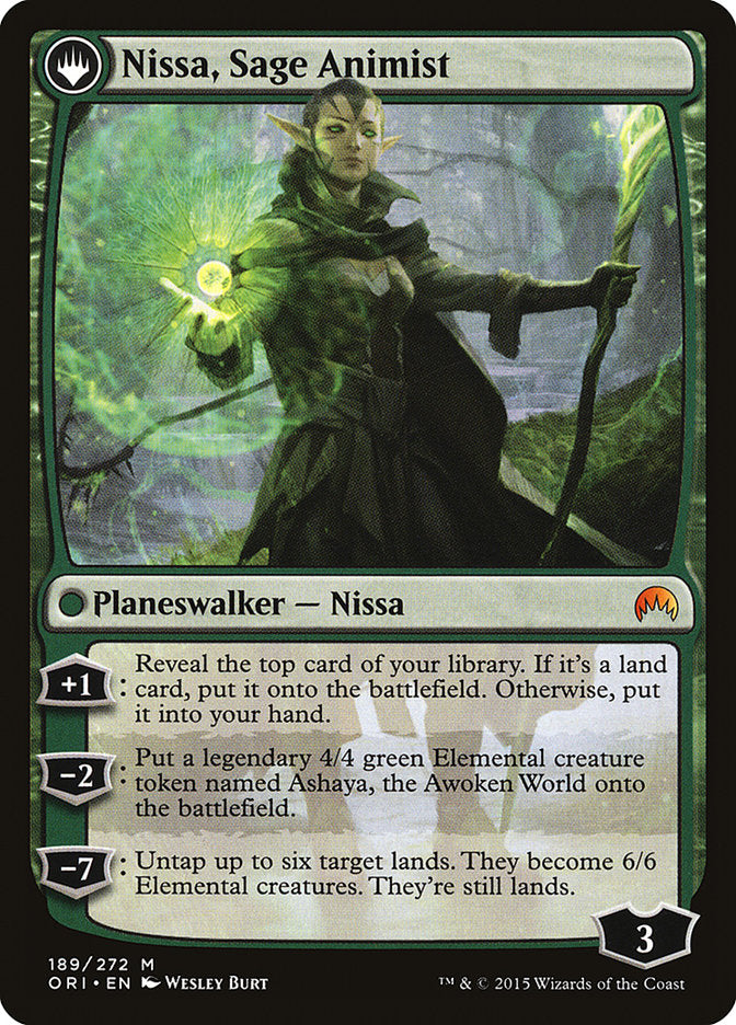 Nissa, Vastwood Seer // Nissa, Sage Animist [Magic Origins] | Shuffle n Cut Hobbies & Games