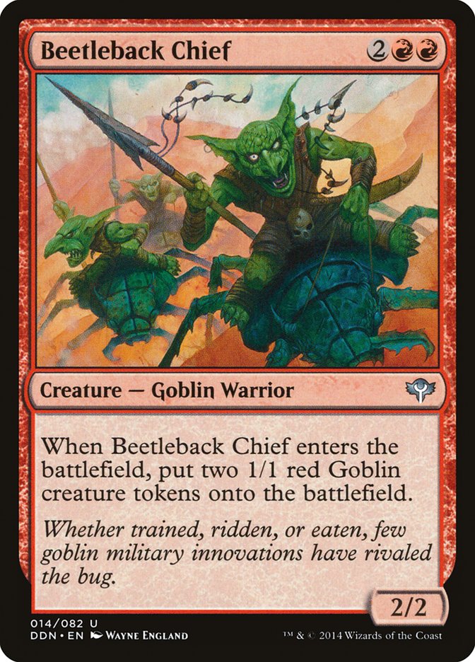 Beetleback Chief [Duel Decks: Speed vs. Cunning] | Shuffle n Cut Hobbies & Games