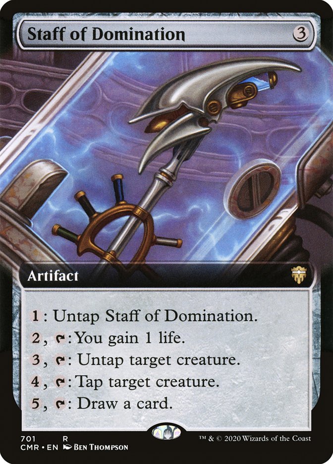 Staff of Domination (Extended Art) [Commander Legends] | Shuffle n Cut Hobbies & Games