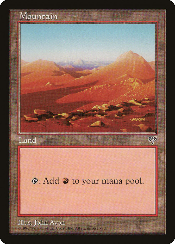 Mountain (Yellow Signature) [Mirage] | Shuffle n Cut Hobbies & Games