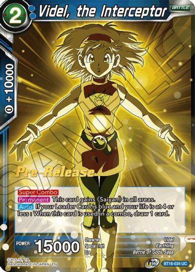 Videl, the Interceptor (BT16-034) [Realm of the Gods Prerelease Promos] | Shuffle n Cut Hobbies & Games