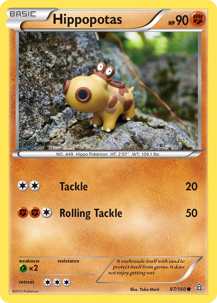Hippopotas (87/160) [XY: Primal Clash] | Shuffle n Cut Hobbies & Games