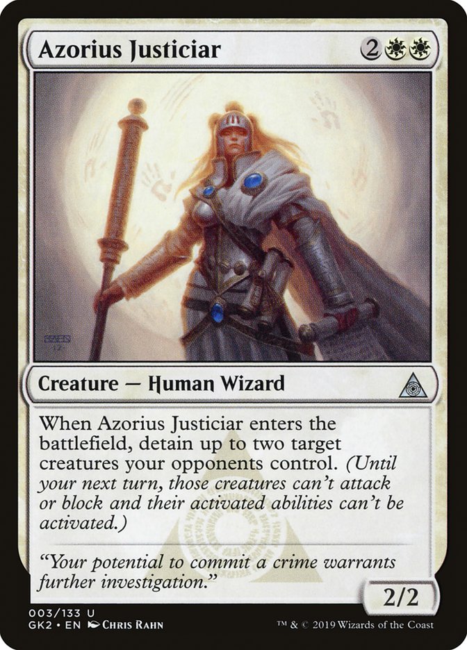 Azorius Justiciar [Ravnica Allegiance Guild Kit] | Shuffle n Cut Hobbies & Games