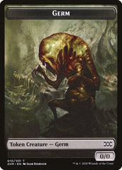 Demon // Germ Double-Sided Token [Double Masters Tokens] | Shuffle n Cut Hobbies & Games