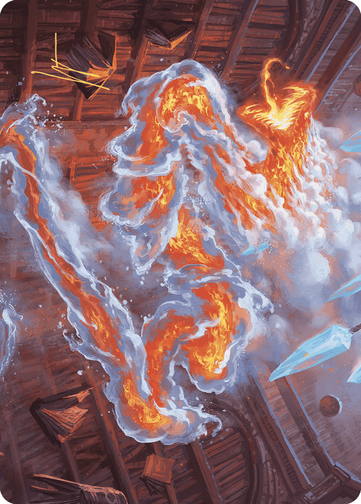 Scalding Viper Art Card (Gold-Stamped Signature) [Wilds of Eldraine Art Series] | Shuffle n Cut Hobbies & Games
