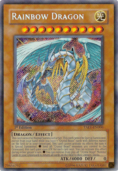 Rainbow Dragon [TAEV-EN006] Secret Rare | Shuffle n Cut Hobbies & Games
