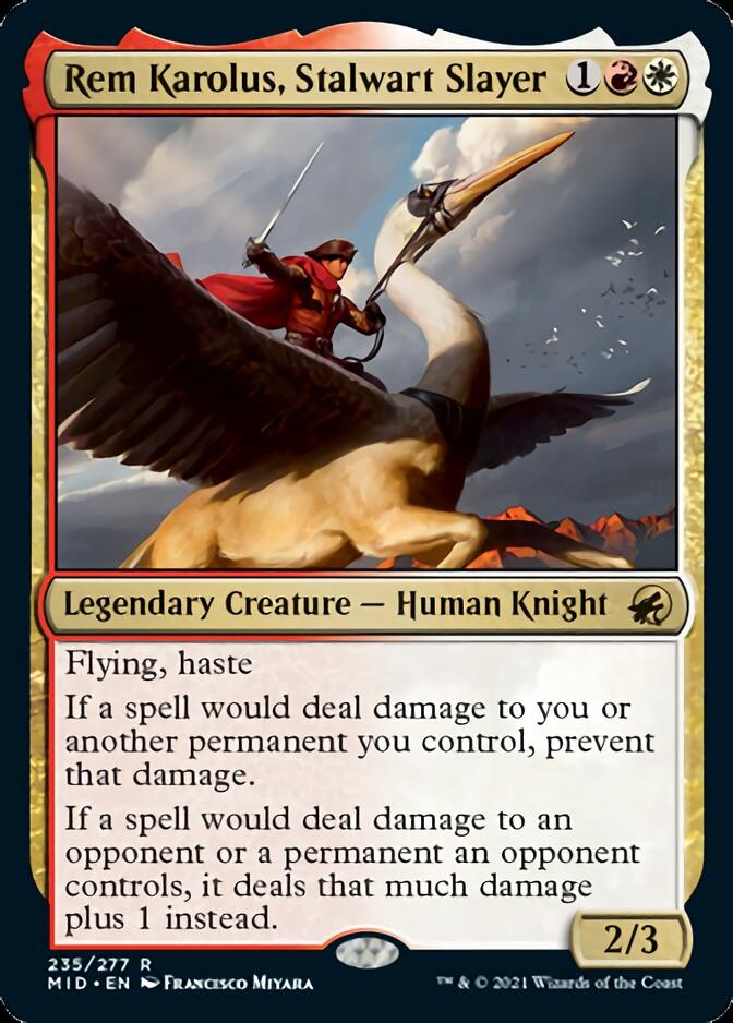 Rem Karolus, Stalwart Slayer [Innistrad: Midnight Hunt] | Shuffle n Cut Hobbies & Games