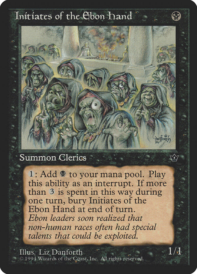 Initiates of the Ebon Hand (Liz Danforth) [Fallen Empires] | Shuffle n Cut Hobbies & Games